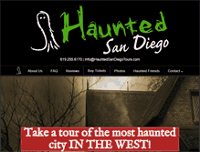 Tablet Screenshot of hauntedsandiegotours.com